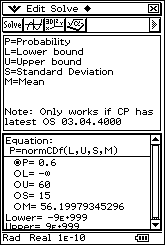 NormalCalcs - eActivity